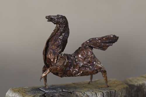 Copper Horse - design and folding by Ema Tanigaki
