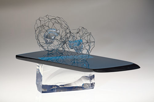 Glass and Fine Stainless Steel Wire Mitosis by Ema Tanigaki