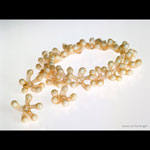 Cinquefoil Flower Necklace with Mother of Pearl by Ema Tanigaki